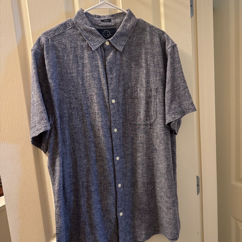 Even Tide Brushed Cotton Linen Resort Shirt